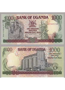 UGANDA 1000 Shillings 1991 Fior di Stampa